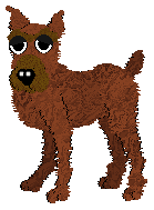 Kuro, a black-eyed red Great Dane in Petz.