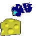 Bluescreen is intrigued by cheese.