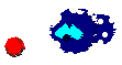 Bluescreen looks quizzically at a ruby.
