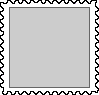 A blank white stamp.